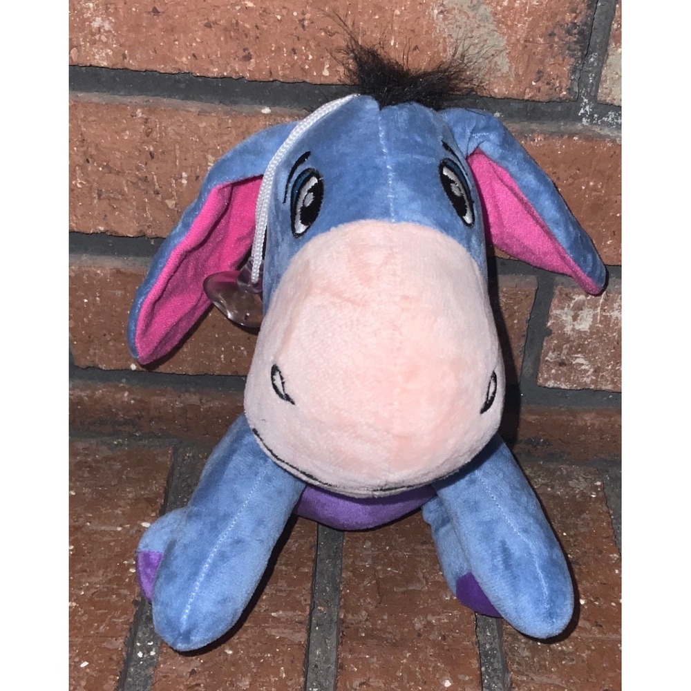 Winnie the Pooh Eeyore Plush Stuffed Animal Blue‎ Pink Classic Toy 7in
